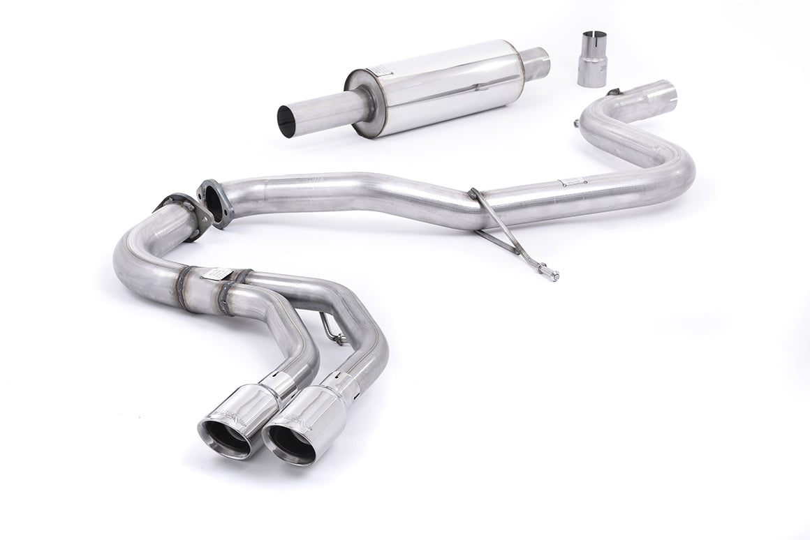 Audi A3 2.0 TDI MQB - Resonated (Quieter) Cat-Back Exhaust System with Polished Trims