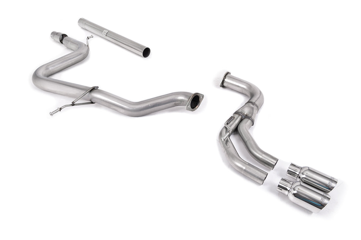 Audi A3 2.0 TDI MQB - Non-Resonated (Louder) Cat-Back Exhaust System with Polished Trims