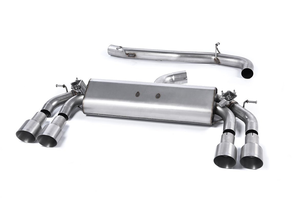 Audi S3 8V.2 Sportback - Non-Resonated (Louder) Cat-Back Exhaust System with Quad Round Titanium Trims