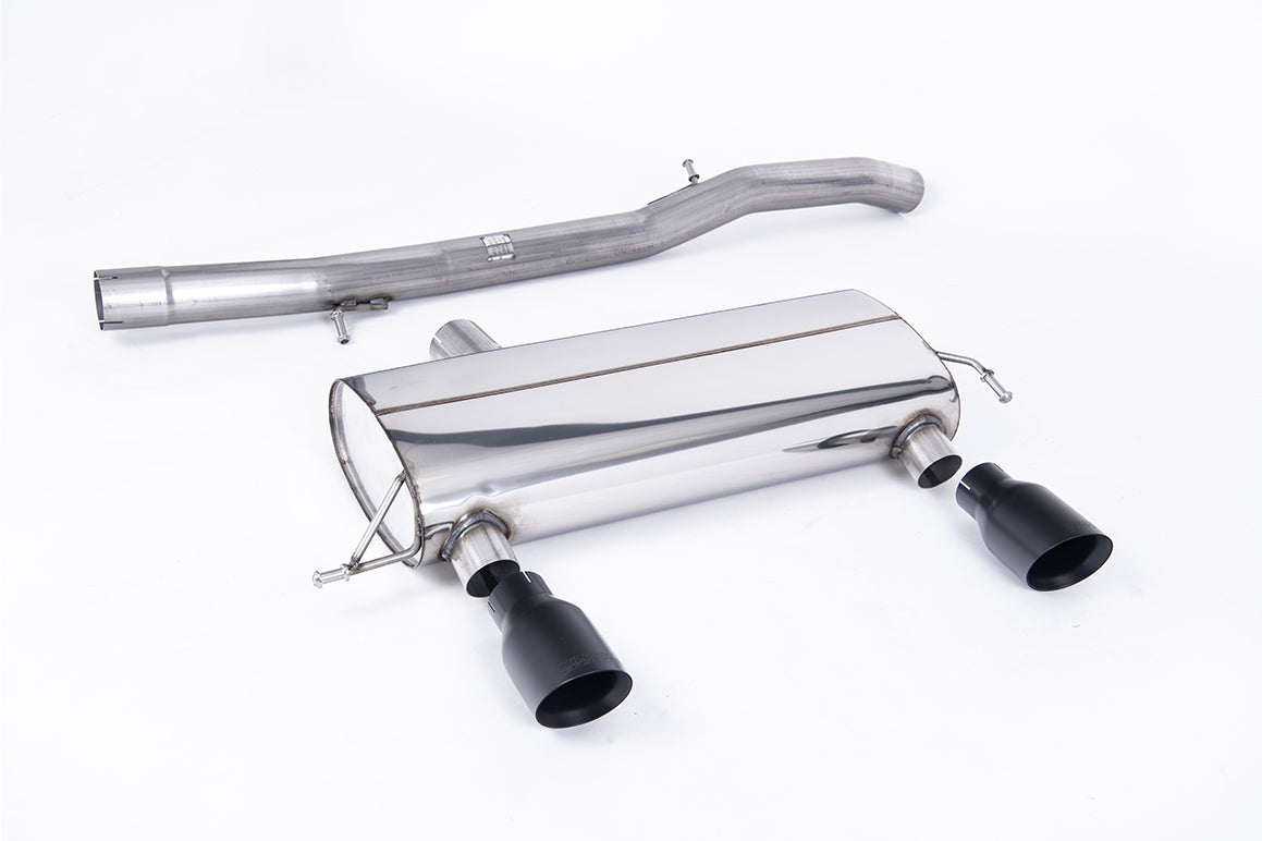 Audi TT MK1 225 Quattro - Non-Resonated (Louder) Cat-Back Race Exhaust System with Black Velvet GT100 Trims (For the 225 Model)