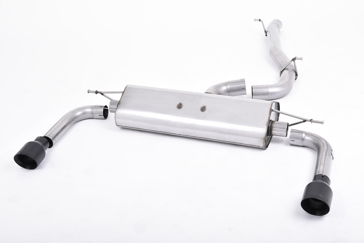 Audi A3 2.0 TFSI 8V (US only) - Non-Resonated (Louder) Cat-Back Exhaust System with Cerakote Black Trims