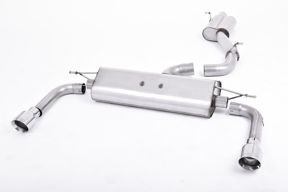Audi A3 2.0 TFSI 8V (US only) - Resonated (Quieter) Cat-Back Exhaust System with Polished Trims