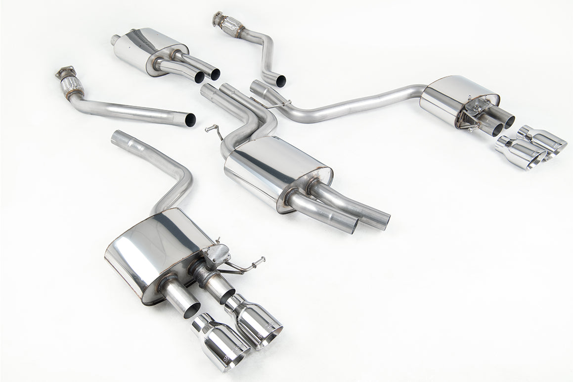 Audi SQ5 Supercharged - Cat-Back Exhaust System with Quad Polished Trims