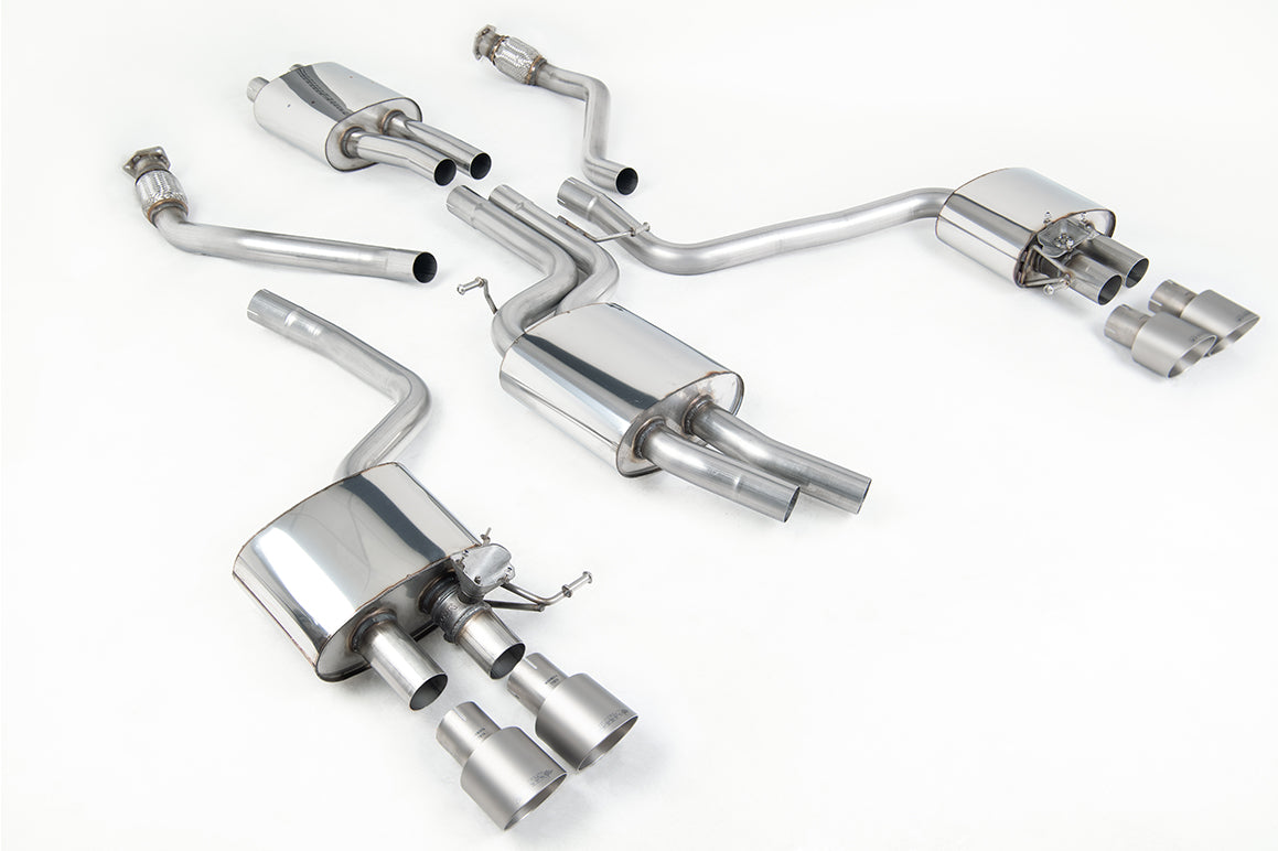 Audi SQ5 Supercharged - Cat-Back Exhaust System with Quad Titanium Trims