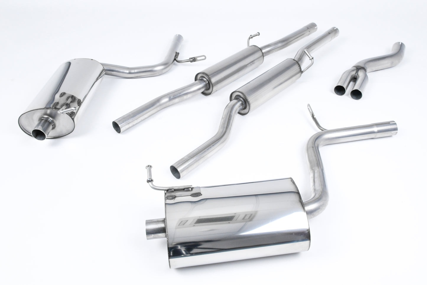 Audi A4 2.0 B7 Quattro/DTM - Resonated (Quieter) Cat-Back Exhaust System with GT100 Trims (For Tiptronic Models)