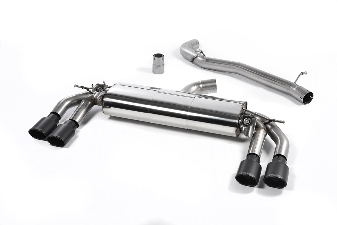 Audi TTS MK3 - Non-Resonated (Louder) Cat-Back Exhaust System with Cerakote Black Oval Tips