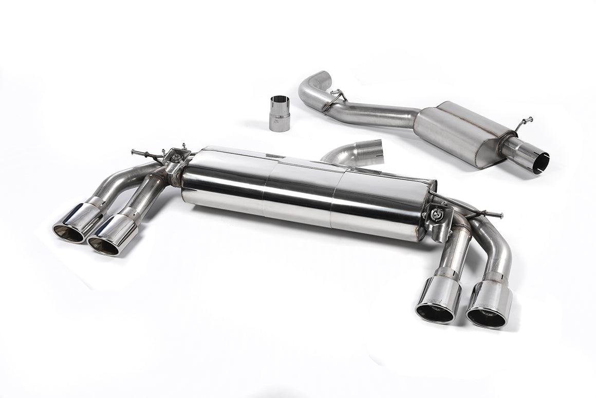 Audi TTS MK3 - Resonated (Quieter) Cat-Back Exhaust System with Polished Oval Tips