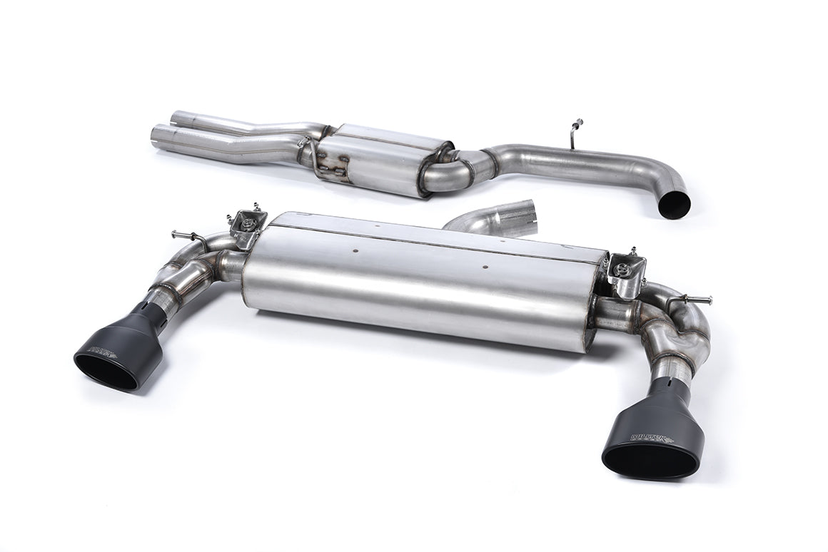 Audi RS3 8V Pre Facelift - Valved & Resonated Cat-Back Exhaust System with Cerakote Black Oval Trims