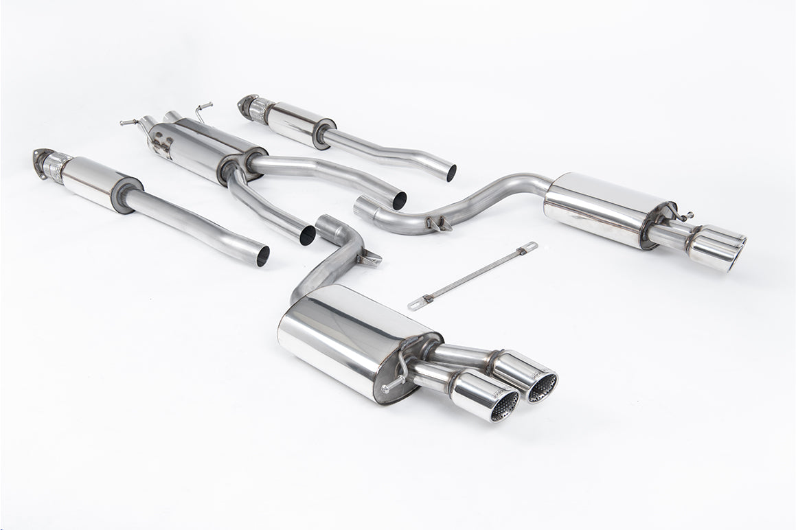 Audi S6 V10 C6 - Resonated (Quieter) Cat-Back Exhaust System with Polished Trims