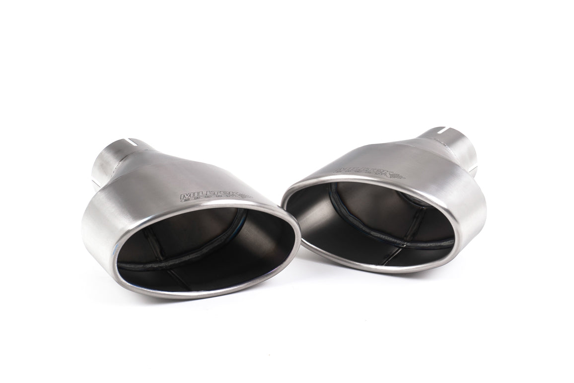 Audi TTRS MK3 Quattro - Resonated (Quieter) Cat-Back Exhaust System with Titanium Oval Trims