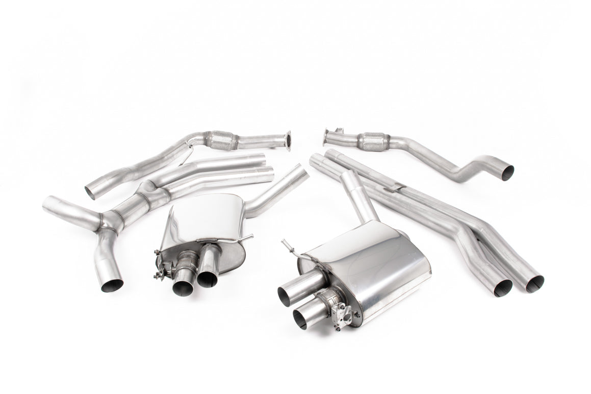 Audi RS4 B9 Avant - Road+ Cat-Back Exhaust System with Titanium Oval Trims