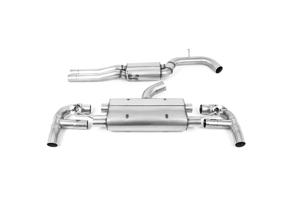 Audi RS3 8V Facelift - 80MM Resonated (Quieter) Cat-Back Exhaust System with Titanium Trims
