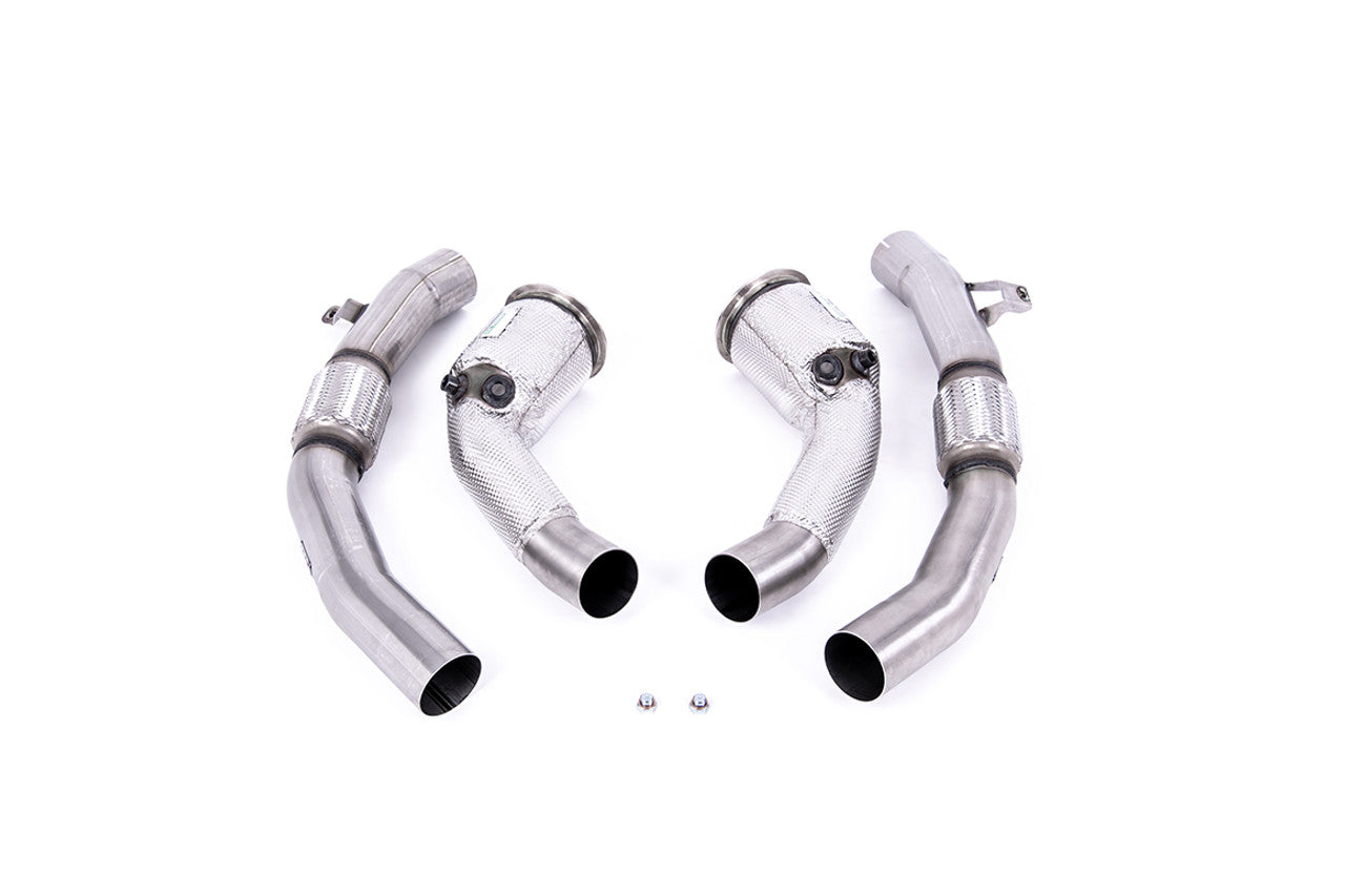 Milltek Large-bore Downpipes and Cat Bypass Pipes - Fits to Milltek Sport Cat Back System - Requires Stage 2 ECU Software - S8 - D5 4.0 TFSI V8 Saloon / Sedan (Non OPF/GPF US/ROW Models) - 20 - TMC Motorsport