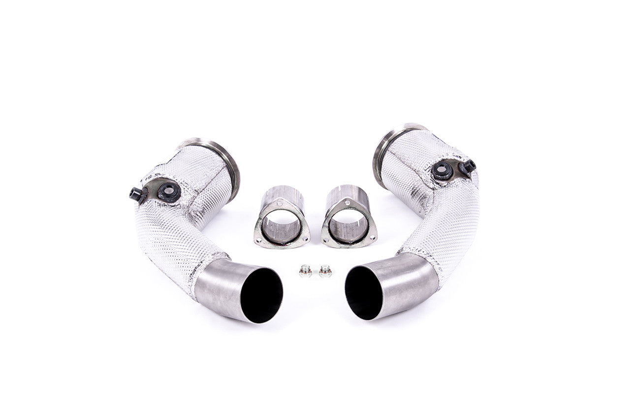 Milltek Large-bore Downpipes and Cat Bypass Pipes - Fits to OE Catback Back System - Requires Stage 2 ECU Software - S8 - D5 4.0 TFSI V8 Saloon / Sedan (Non OPF/GPF US/ROW Models) - 2020 - SS - TMC Motorsport