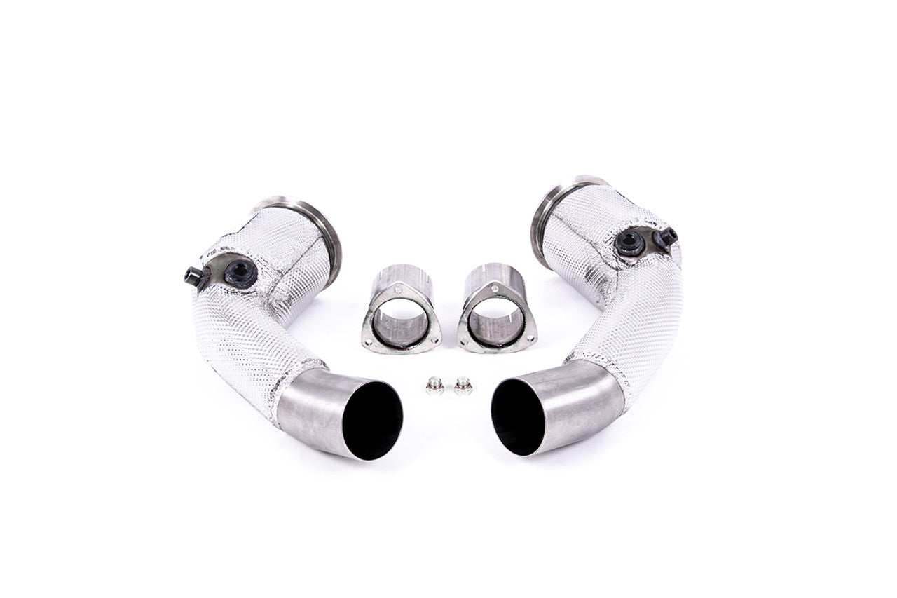 Milltek Large Bore Downpipes and Hi-Flow Sports Cats - Fits to OE Cat Back System - Requires Stage 2 ECU Software - S8 - D5 4.0 TFSI V8 Saloon / Sedan (Non OPF/GPF US/ROW Models) - 2020 - SSX - TMC Motorsport