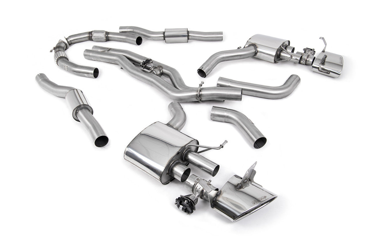 Milltek Cat Back System Resonated (Twin 80mm) with Polished Oval Trims - Does not requires cutting of the OE system - RS7 - C8 4.0 V8 bi-turbo (Non OPF/GPF Models-US/ROW) - 2019 - SSXAU942 - TMC Motorsport