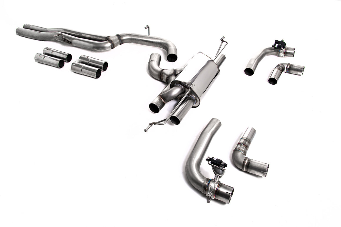 80mm Race Non Resonated (Loudest) OPF/GPF Back System For Audi RS3 8Y Saloon/Sedan