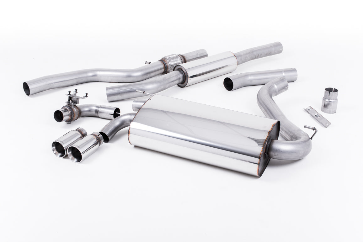 BMW 4 Series F32 428i Manual - Resonated (Quieter) Cat-Back Exhaust System with Polished Trims
