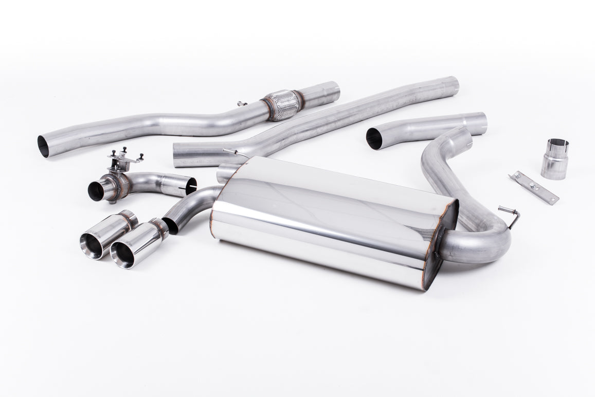 BMW 4 Series F32 428i Manual - Non-Resonated (Louder) Cat-Back Exhaust System with Polished Trims