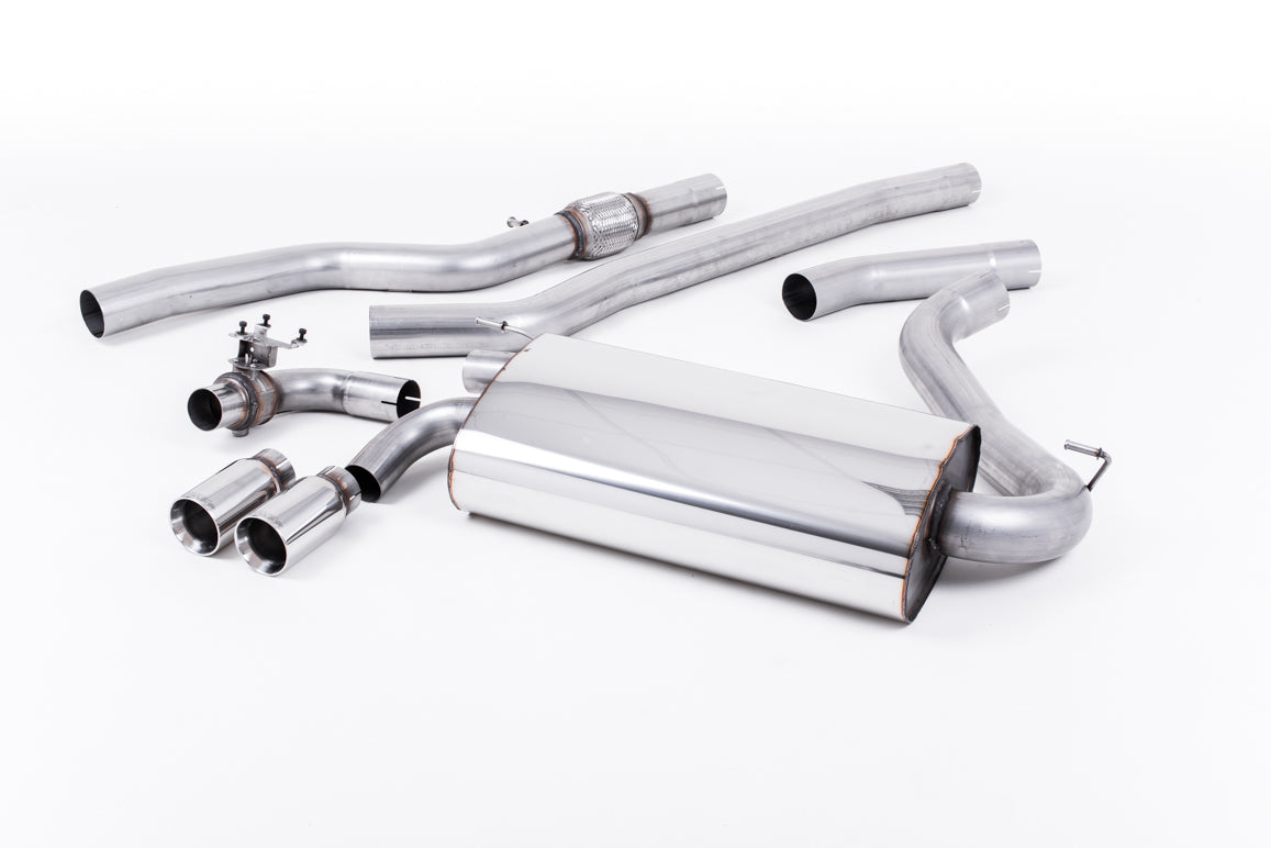 BMW 4 Series F32 428i Auto - Non-Resonated (Louder) Cat-Back Exhaust System with Polished Trims