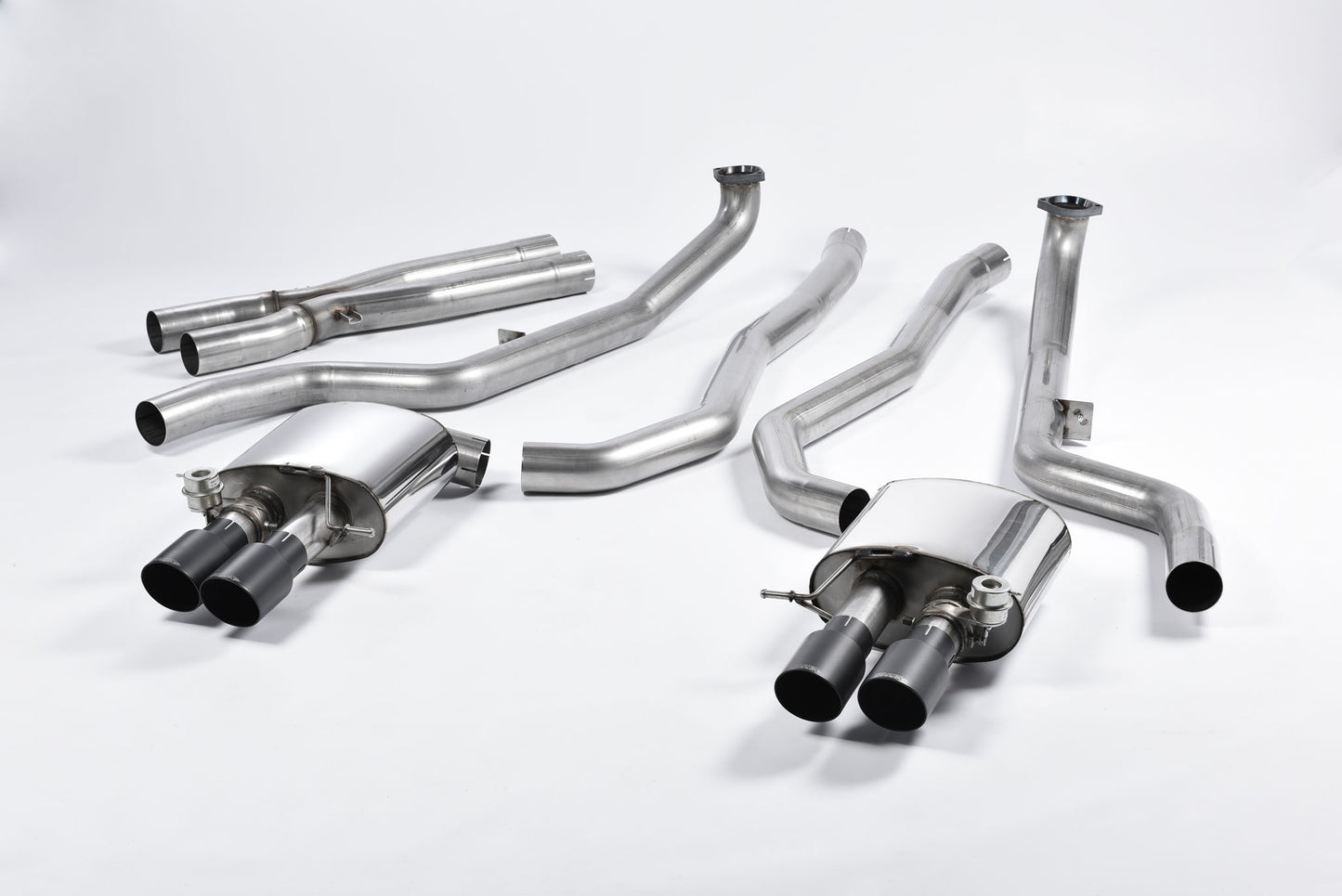 BMW M5 F10 - Cat-Back Exhaust System with Cerakote Black Trims