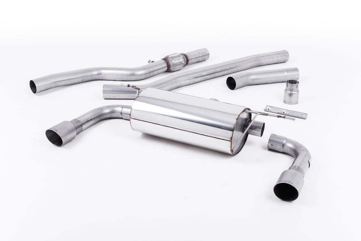 BMW 4 Series F32 428i Manual - Non-Resonated (Louder) Cat-Back Exhaust System with Titanium Trims (For 435i M Sport Valance)