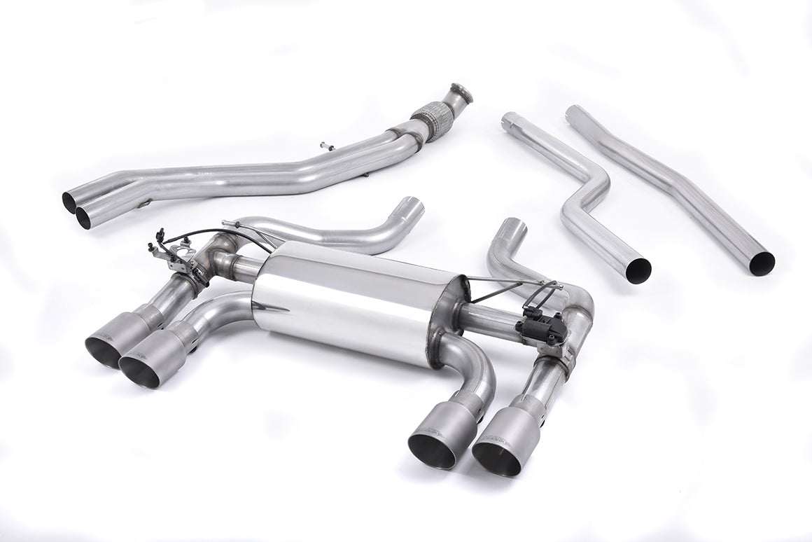BMW F87 M2 - Cat-Back Exhaust System with Titanium GT-90 Trims