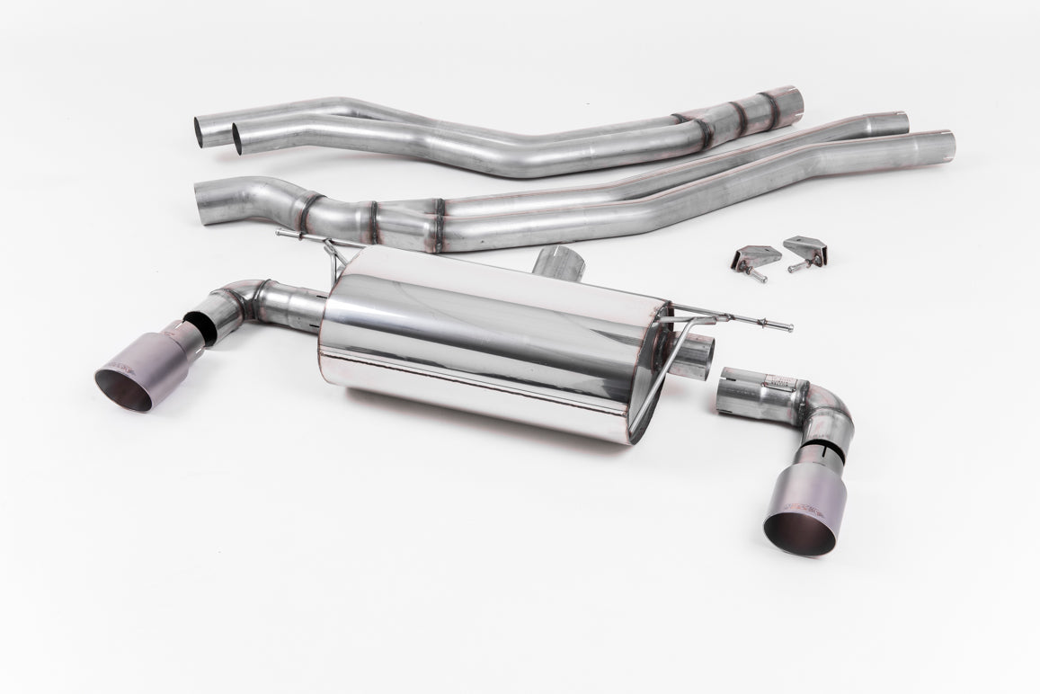 Resonated (Quieter) Cat-Back Exhaust System with Titanium GT-90 Trims