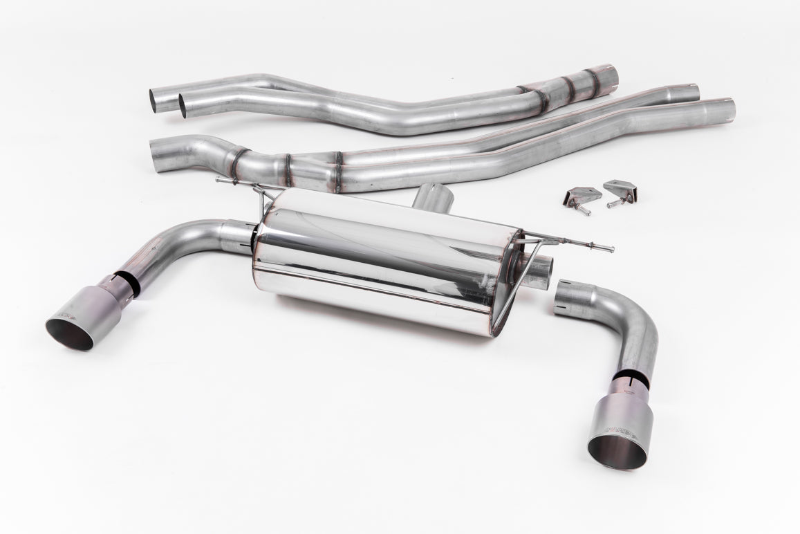 Resonated (Quieter) Cat-Back Exhaust System with Titanium GT-90 Trims
