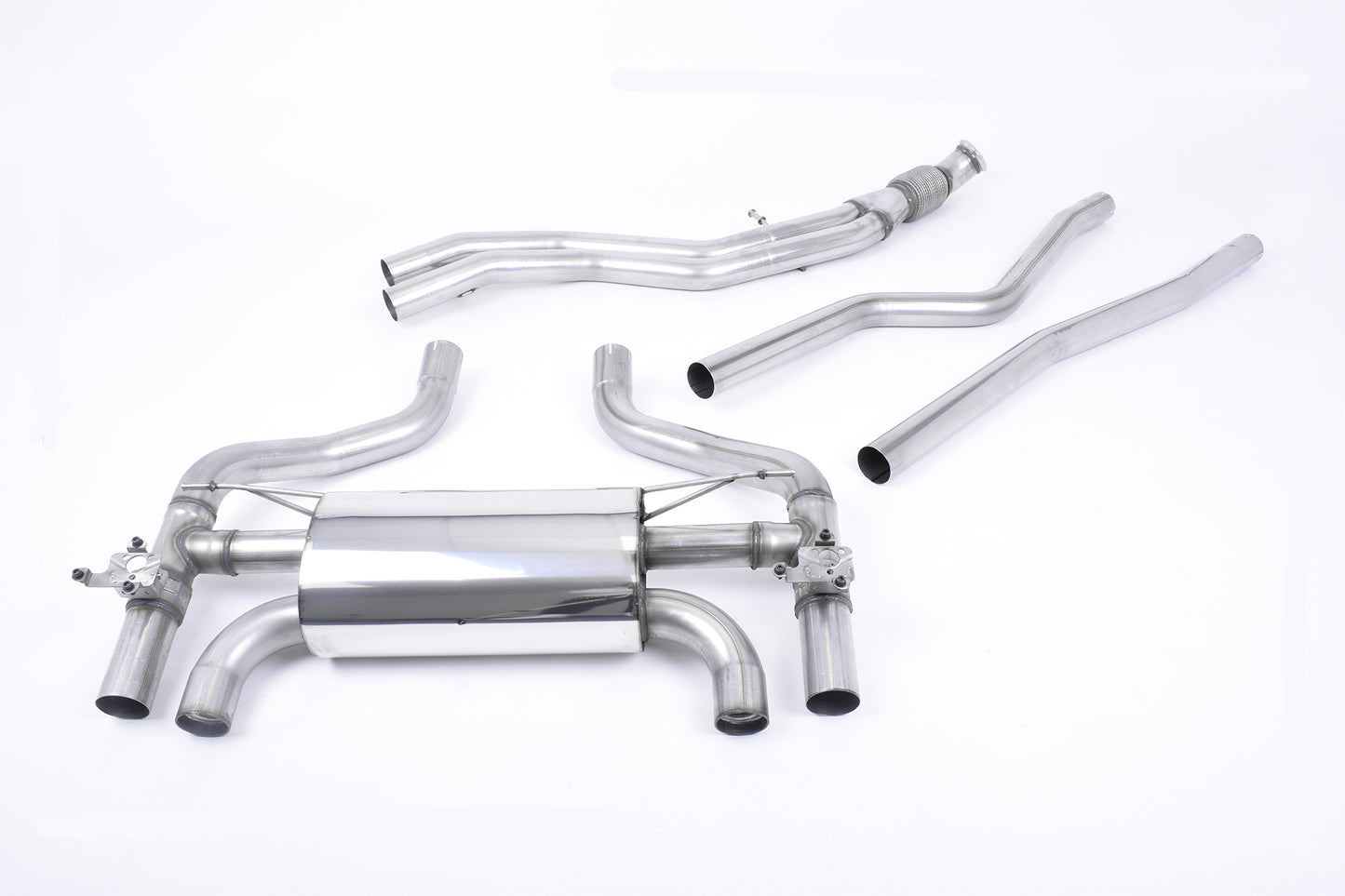 BMW F87 M2 - Cat-Back Exhaust System with Carbon Jet-90 Trims