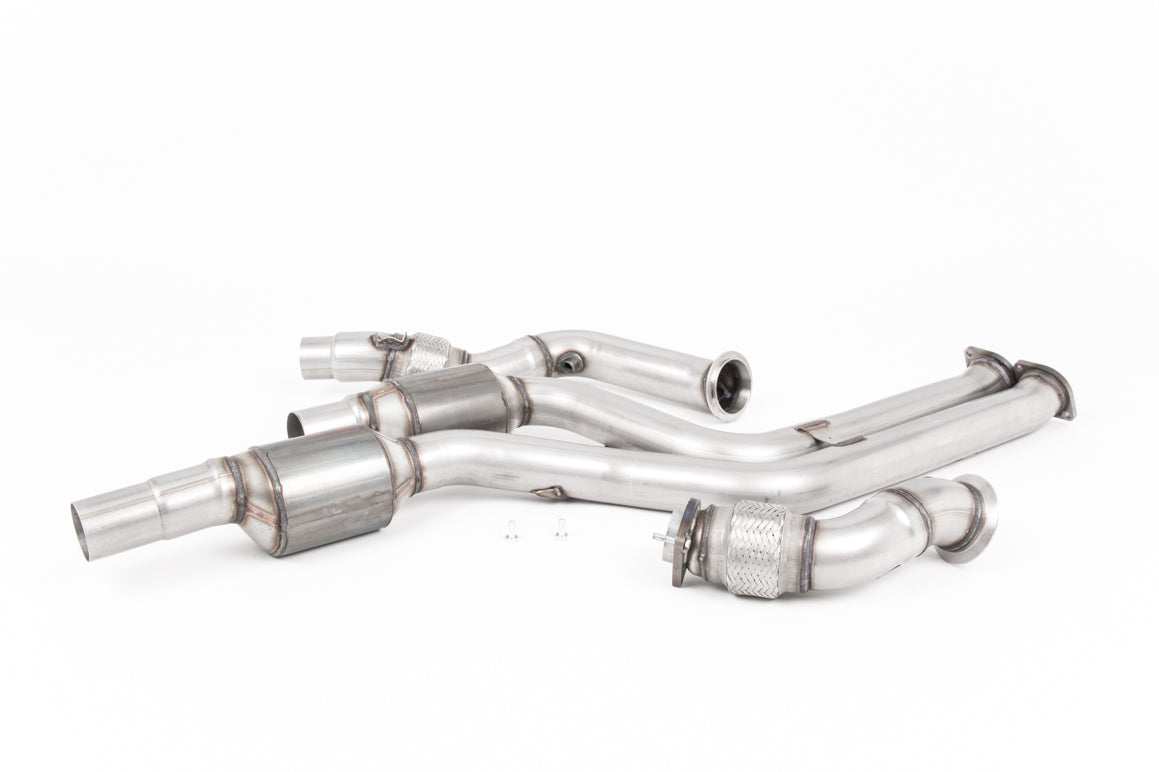 BMW F87 M2 Comp - Large Bore Downpipe Pair with Hi-Flow Sports Catalysts (For Milltek Cat-Back)