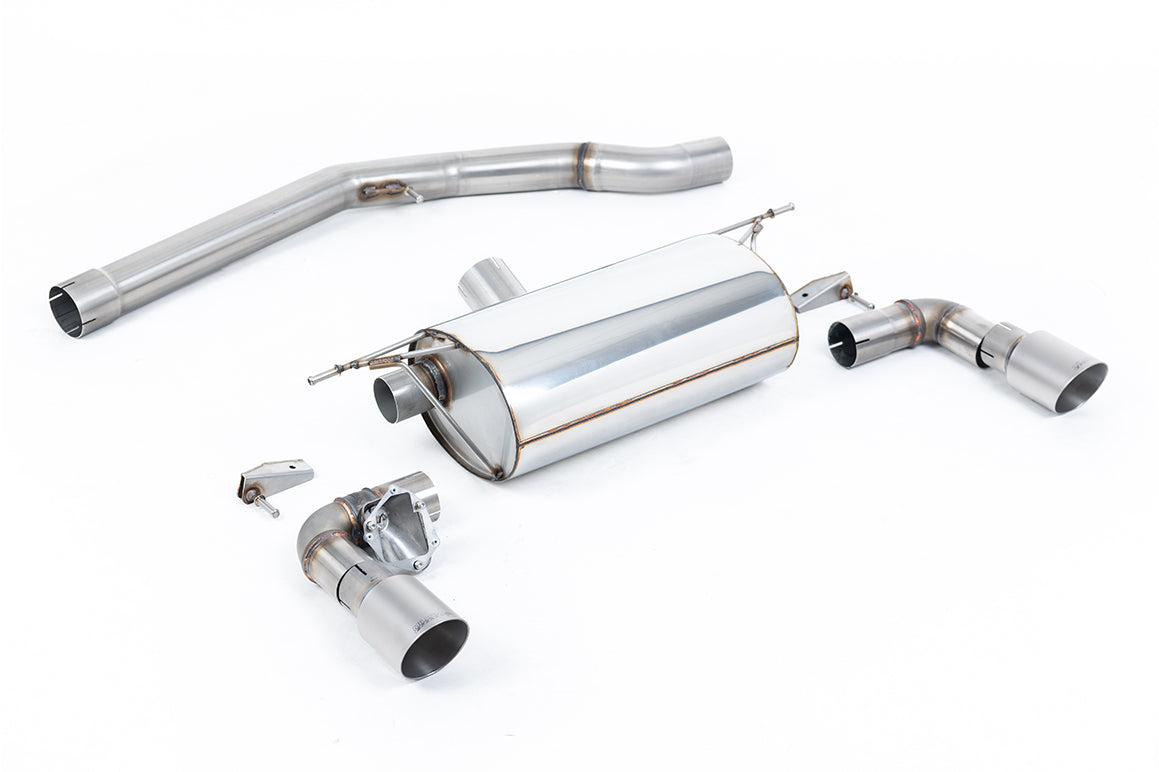 Non-Resonated (Louder) GPF/OPF-Back Exhaust System with Titanium GT-90 Trims