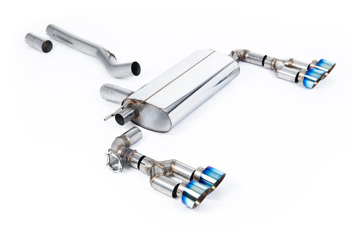 Maxton x Milltek - OPF/GPF Back System with Quad GT-100 Burnt Titanium Trims