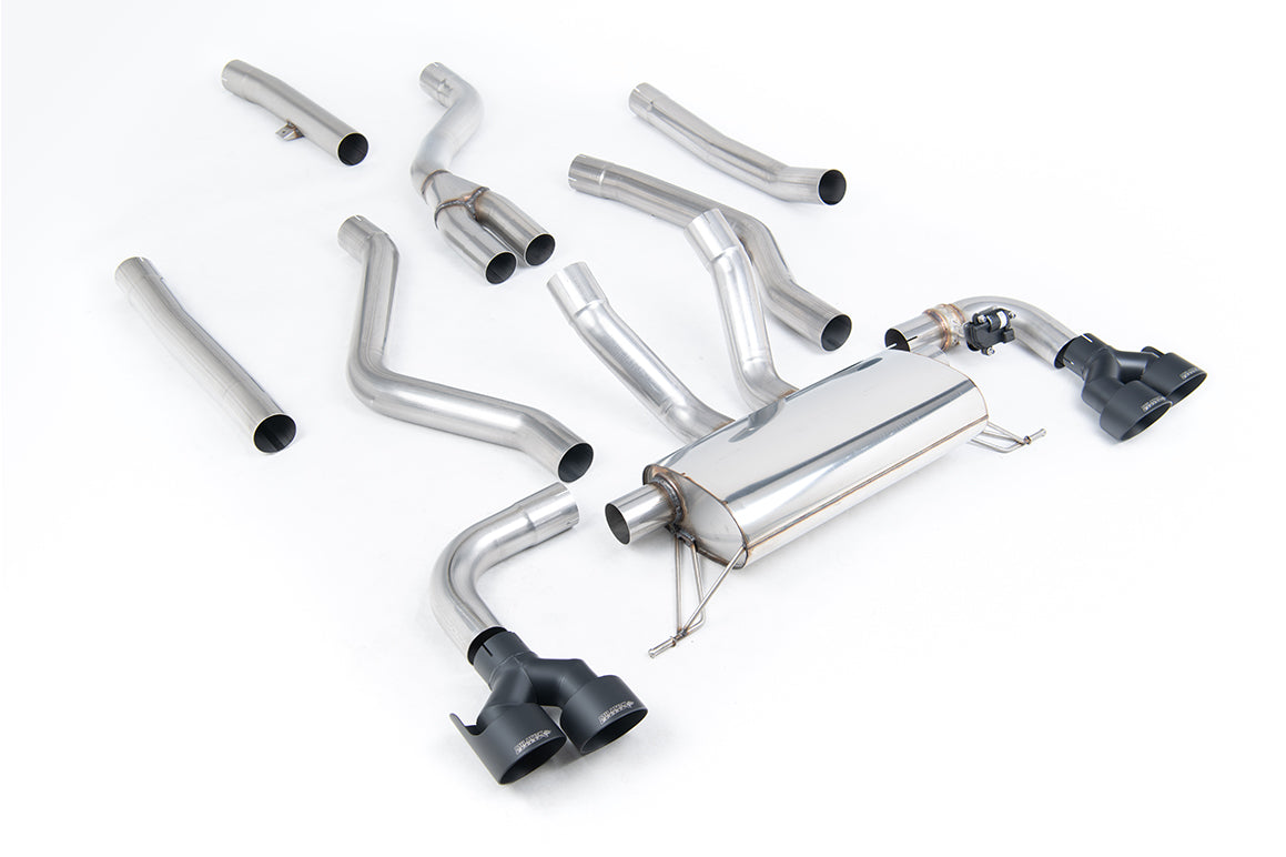 BMW G20 M340i & G22 M440i - Cat-Back Quad with GT-100 Black Trims
