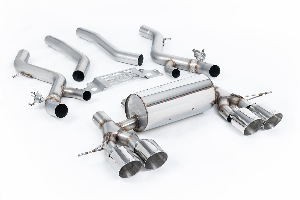 BMW G87 M2 - OPF/GPF Back with Centre Resonator Bypass & GT-115 Polished Trims