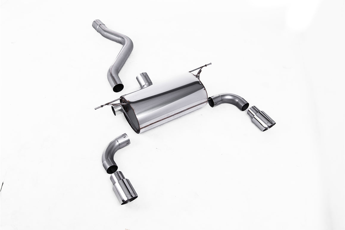 Road Rear Silencer with Polished Tips