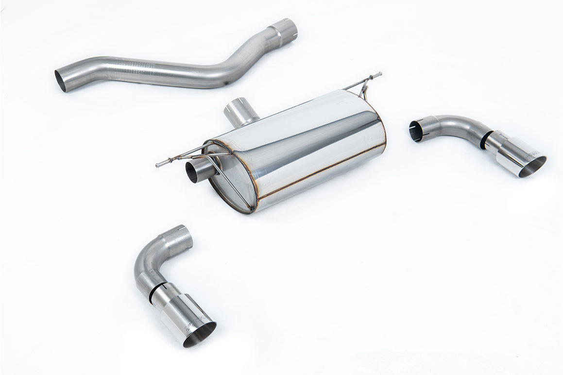 Rear Silencer for Race System with Polished Tips