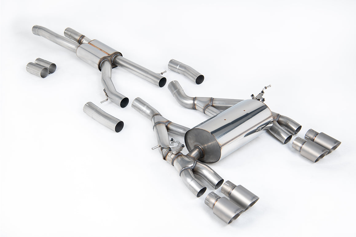 BMW F80 M3/F82 M4 - Race (Loudest) Cat-Back Exhaust System with Titanium Trims
