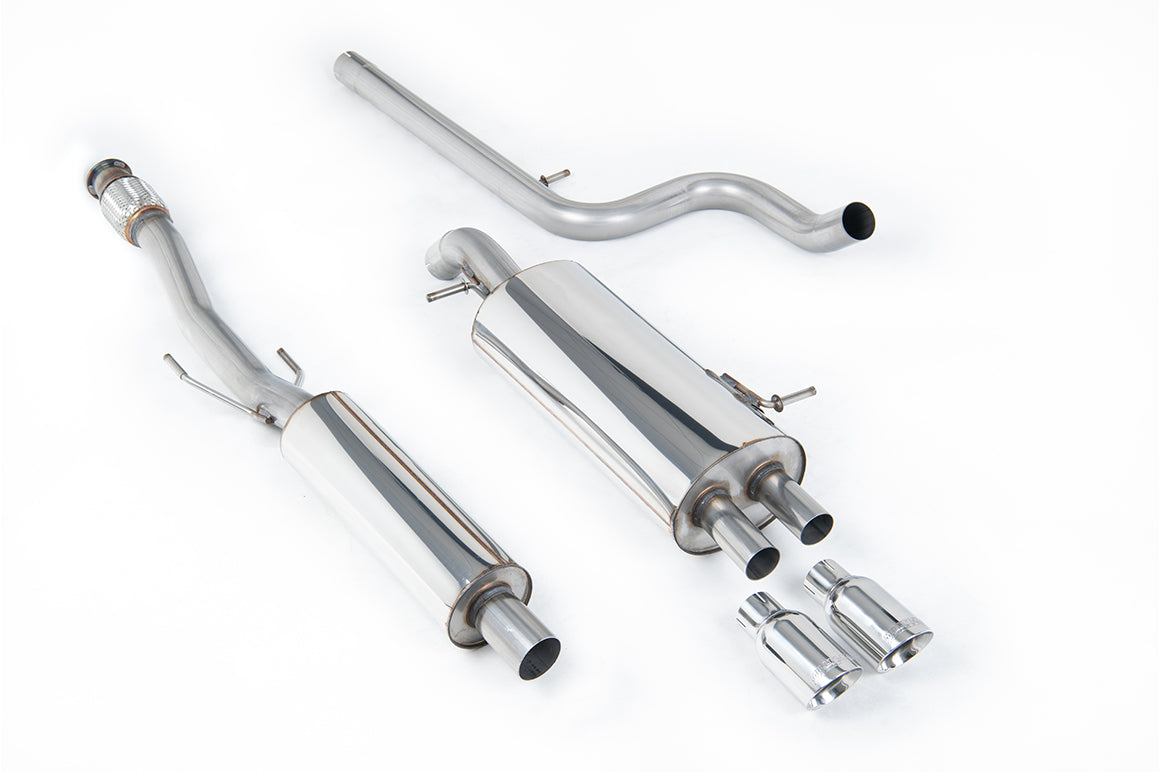 Citroen DS3 1.6 - Resonated (Quieter) Cat-Back Exhaust System With Polished Trims