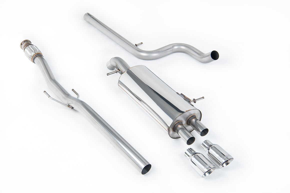 Citroen DS3 1.6 - Non-Resonated (Louder) Cat-Back Exhaust System with Polished Trims