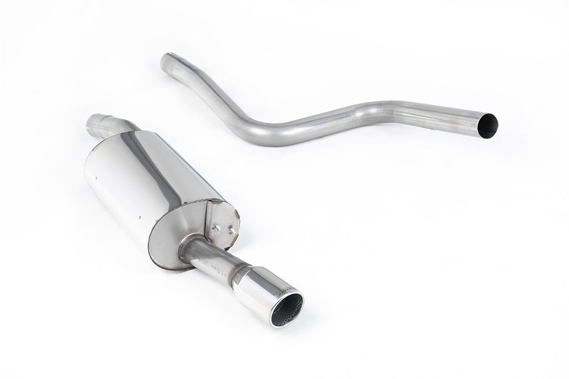 Ford Fiesta MK6 ST 150 - Non-Resonated (Louder) Cat-Back Exhaust System with Single Polished 90mm JET Tip
