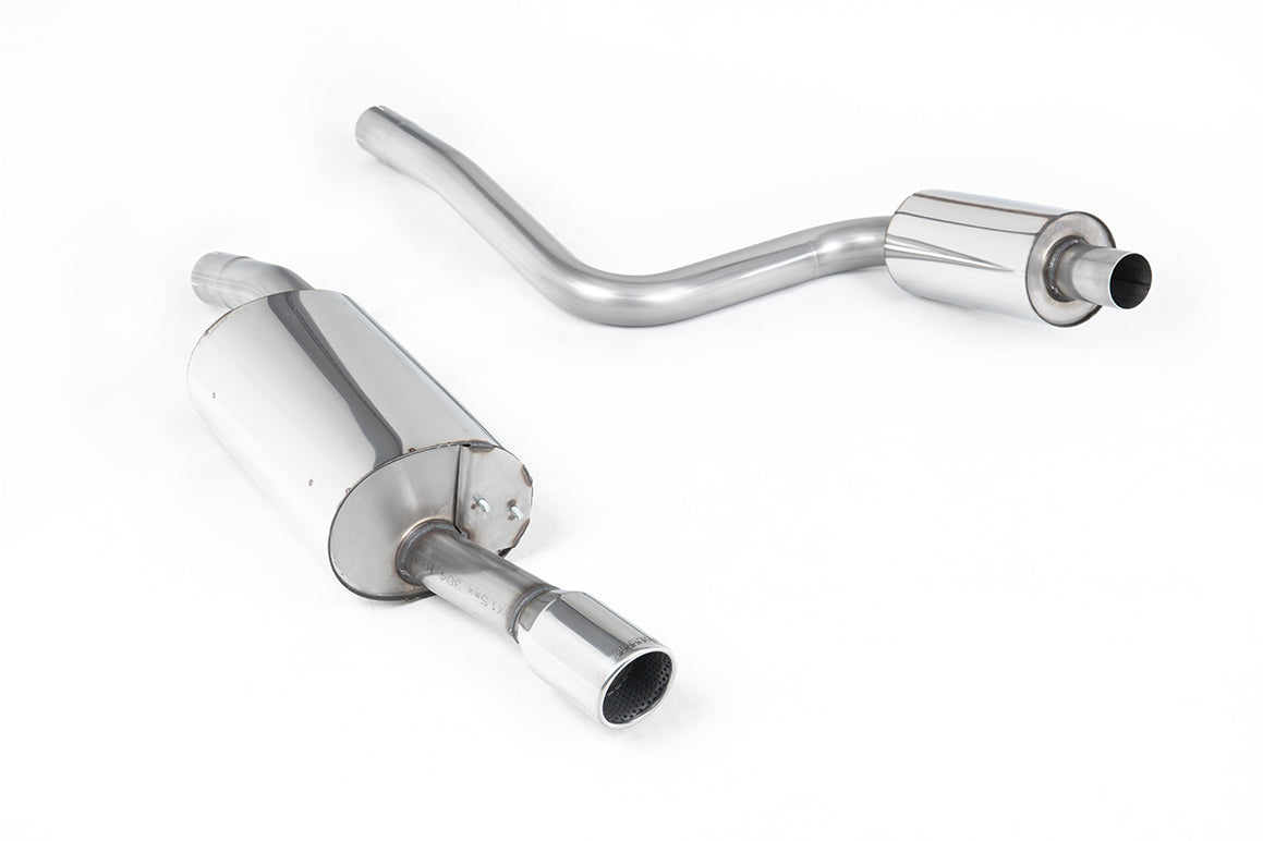 Ford Fiesta MK6 ST 150 - Resonated (Quieter) Cat-Back Exhaust System with Single Polished 90mm Jet Trim