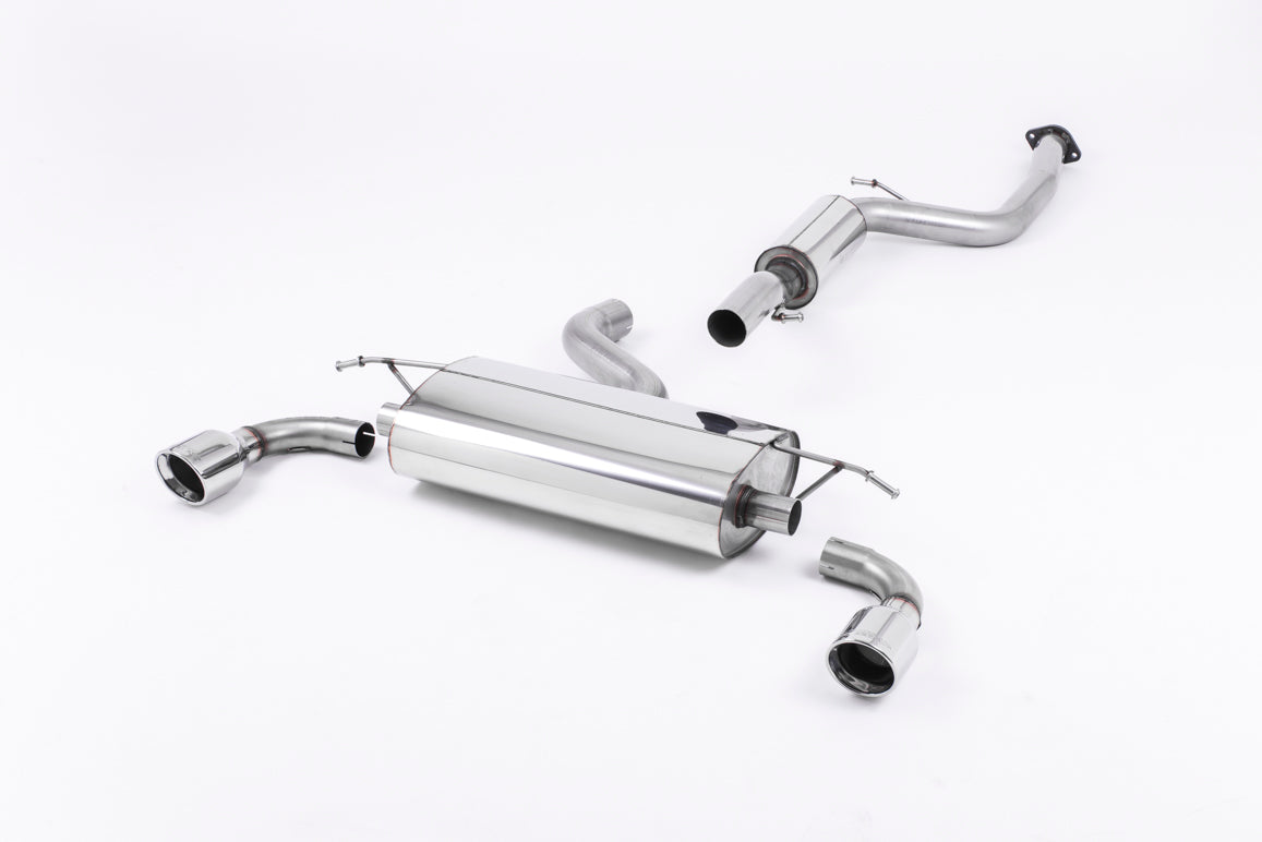 Ford Focus MK2 ST 225 - Resonated (Quieter) Cat-Back Exhaust System with 100mm Jet Polished Trims