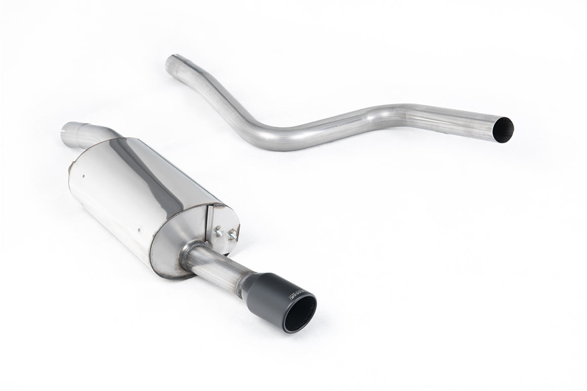Ford Fiesta MK6 ST 150 - Non-Resonated (Louder) Cat-Back Exhaust System with Ceramic Coated Satin Black Trim