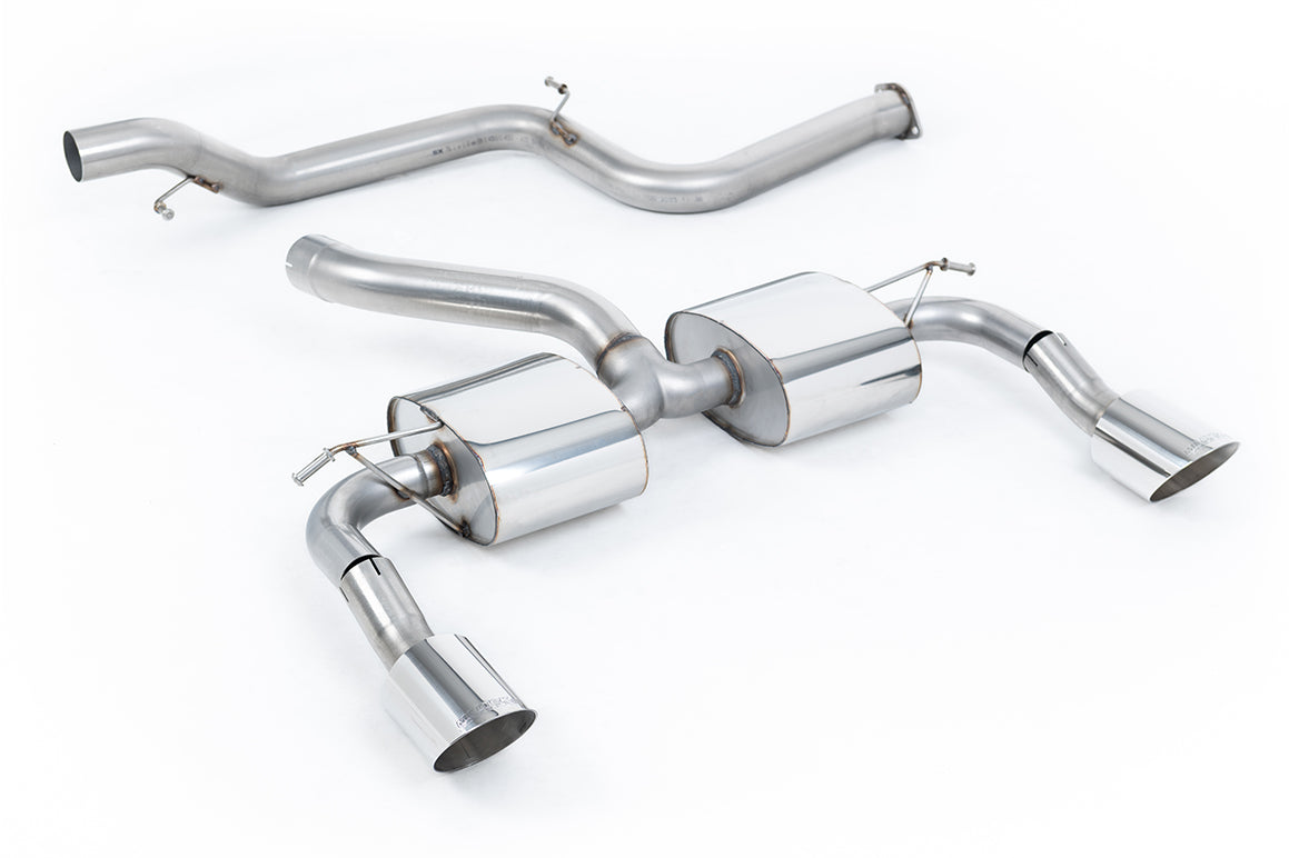 Ford Focus MK2 RS - Non-Resonated (Louder) Cat-Back Exhaust System with Twin Rear Silencer DTM Trims
