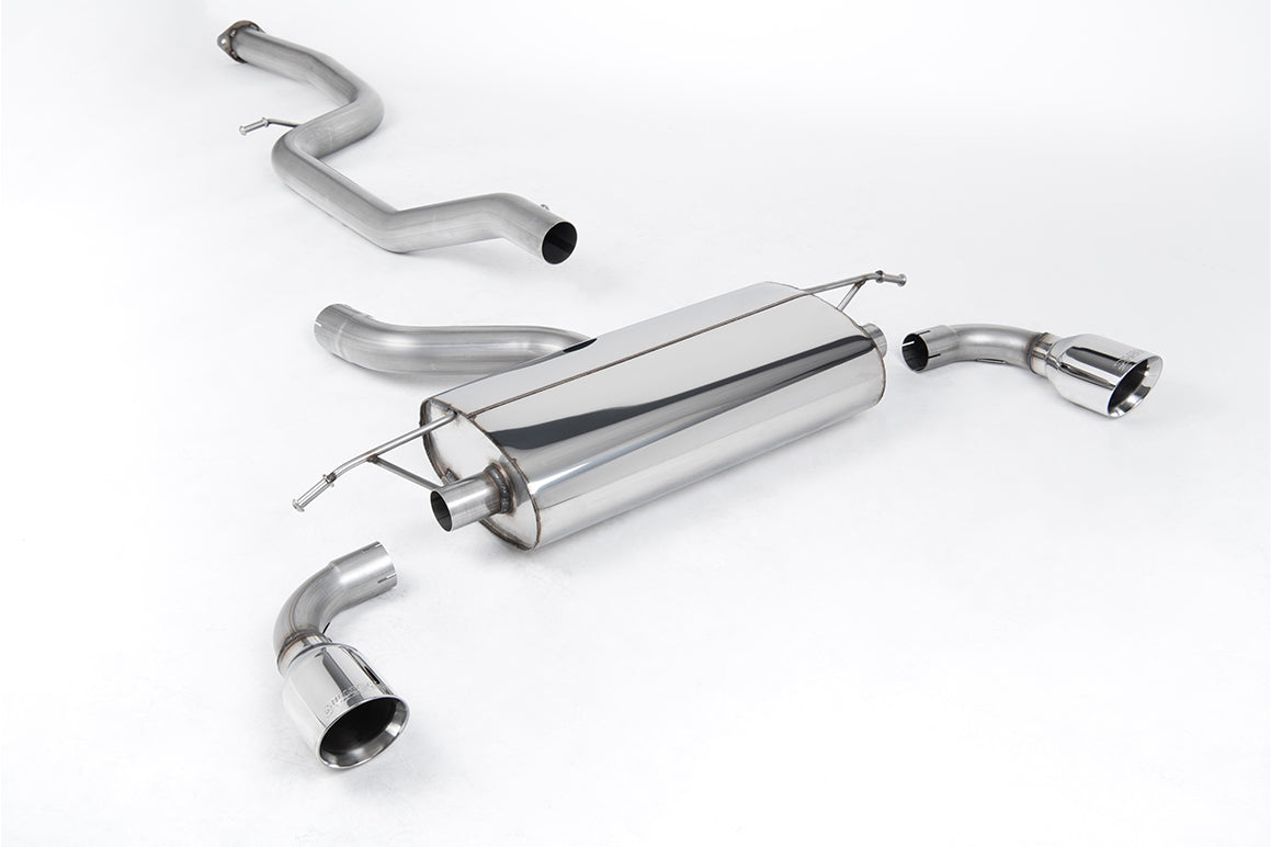 Ford Focus MK2 ST 225 - Non-Resonated (Louder) Cat-Back Exhaust System with 100mm GT-100 Polished Trims