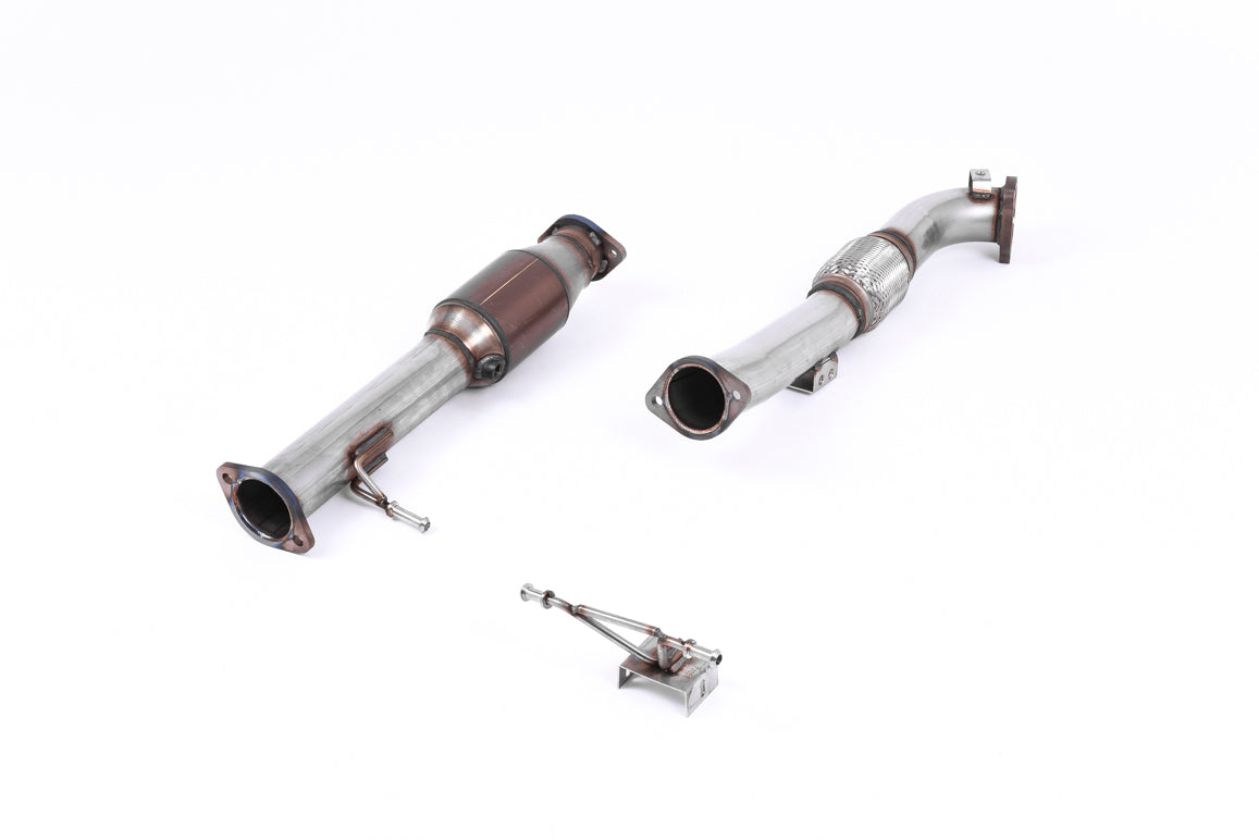 Milltek Exhaust Ford FOCUS MK2 RS 2.5T 305PS Large Bore Downpipe and Hi-Flow Sports Cat SSXFD082 - TMC Motorsport