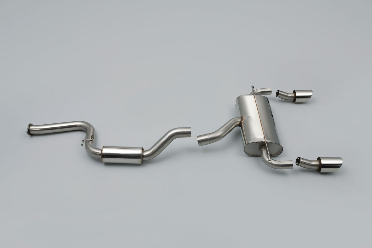 Ford Focus MK2 RS - Resonated (Quieter) Cat-Back Exhaust System with Dual DTM Trims