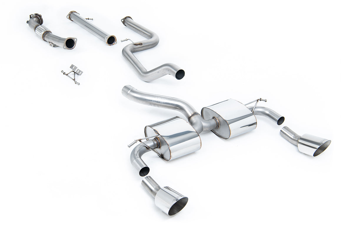 Milltek Exhaust Ford FOCUS MK2 RS 2.5T 305PS Turbo-back Exhaust excluding Hi-Flow Sports Cat SSXFD087 - TMC Motorsport