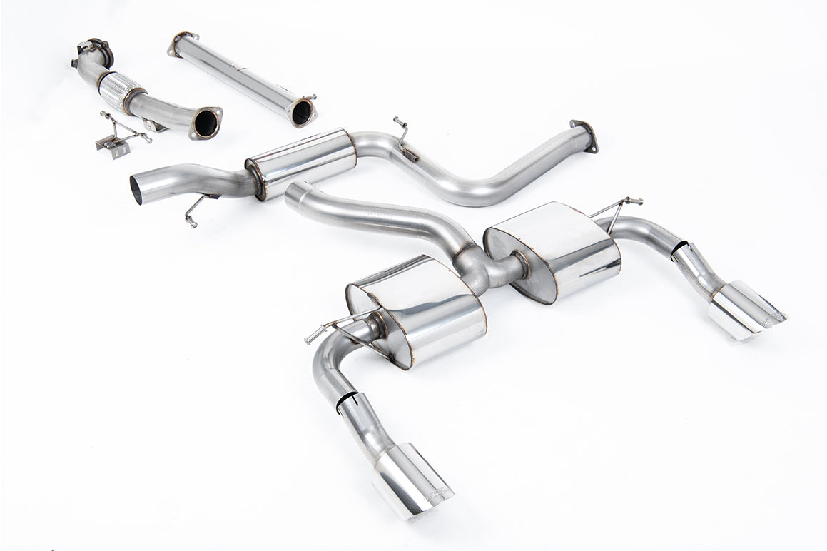 Milltek Exhaust Ford FOCUS MK2 RS 2.5T 305PS Turbo-back Exhaust excluding Hi-Flow Sports Cat SSXFD088 - TMC Motorsport